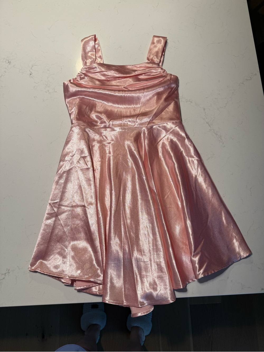 Truly Me Shimmery Pink Satin Party Dress